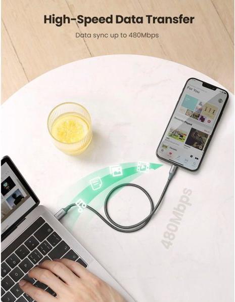 Image du produit Ugreen Câble Lightning vers USB-C 2.0 (1 m, USB 2.0)