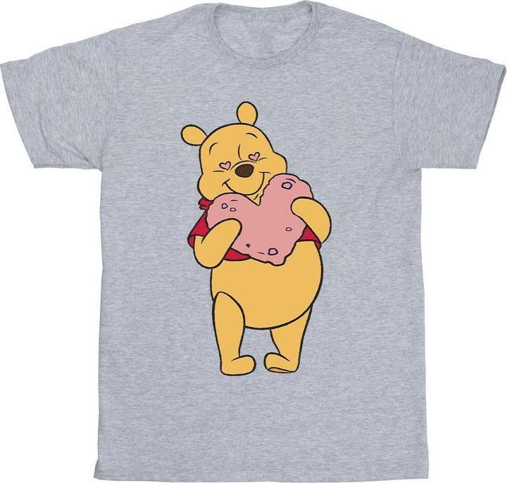 Actual product image Disney Girls Winnie The Pooh Heart Eyes Cotton T-Shirt (140, 146)
