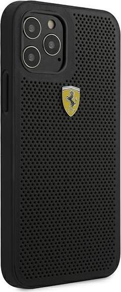 Actual product image Ferrari FESPEHCP12LBK iPhone 12 Pro Max 6.7" czarny/black hardcase On Track Perforated (Apple iPhone 12 Pro Max)