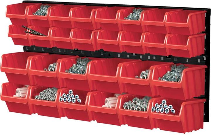 Produktbild Kistenberg WORK BOARD WITH CUFF BLACK 80x40cm 2pcs + 28 CONTAINERS NTBNP1 RED