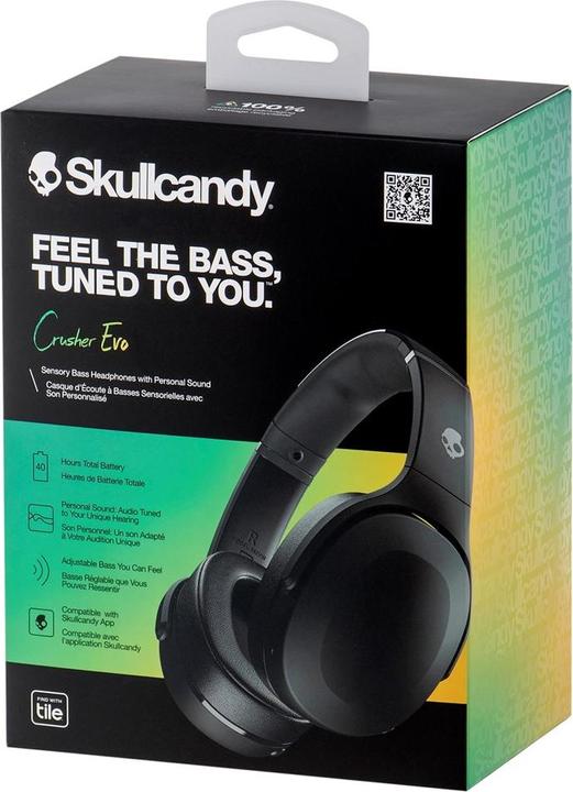 Actual product image Skullcandy Crusher Evo (No noise cancelling, 40 h, Cable, Wireless)