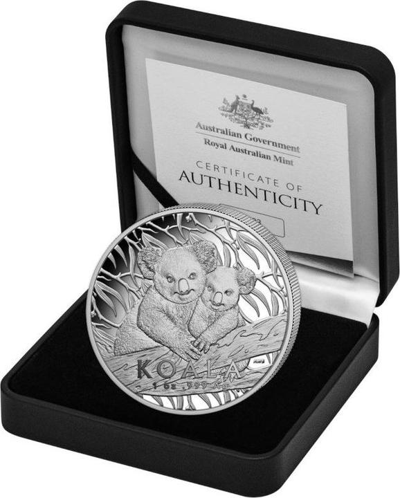Image du produit Royal Australian Mint Silber Koala 1 oz PP - High Relief - RAM 2024 (1.00, 2025)