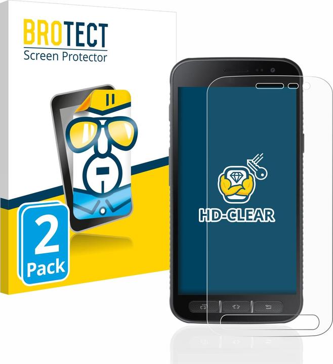 Produktbild BROTECT Schutzfolie Displayschutz Klar (2 Stück, Samsung Galaxy Xcover 4s)