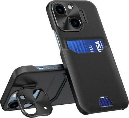 Image du produit iLike iPhone 14 Leather Stand Case cover card wallet with stand (Apple iPhone 14)