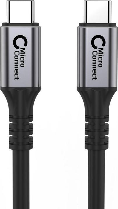 Produktbild MicroConnect USB4CC1. Kabellänge: 1,2 m, Anschluss 1: USB C, Anschluss 2: USB C, USB-Version: USB4 Gen 3x2, Ma... (1.20 m, USB 4.0)