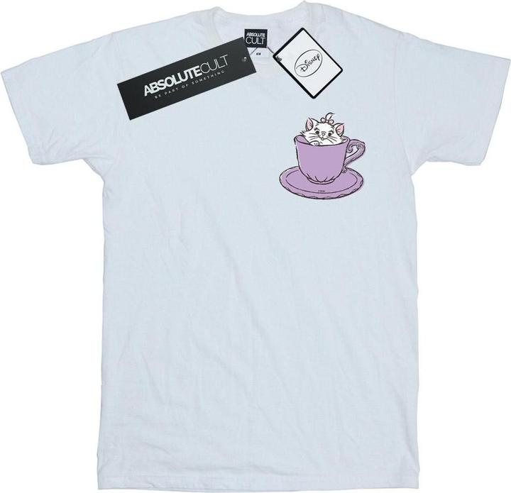 Immagine prodotto Disney Aristocats Marie In Cup Breast Print Maglietta Ampia Donna (S)
