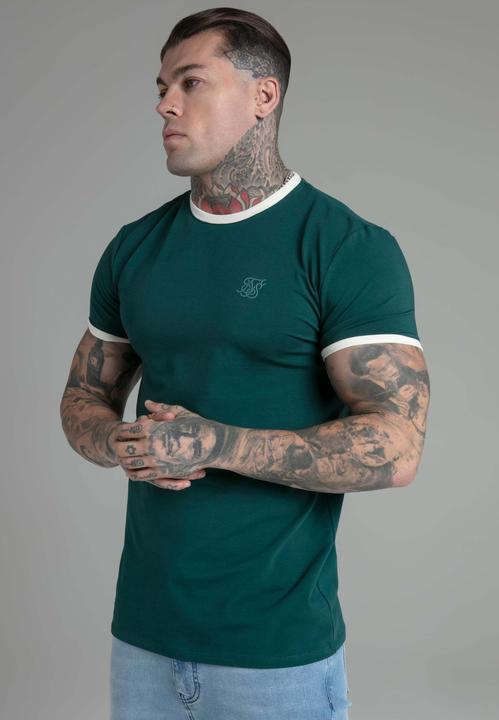 Produktbild Siksilk T-Shirt Ringer T-Shirt in Green (S)