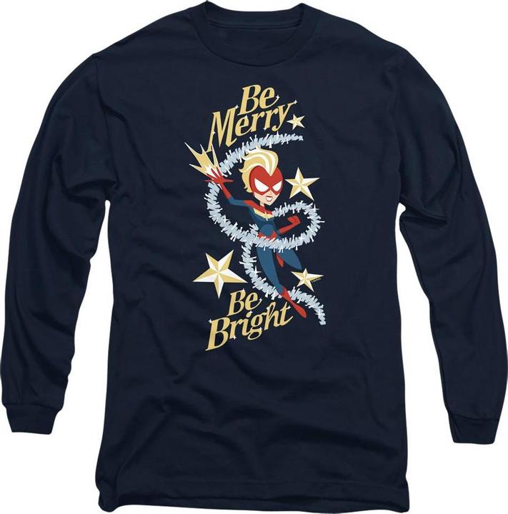 Immagine prodotto Captain Marvel Be Merry Be Bright Maglietta Adulto Unisex (XL)