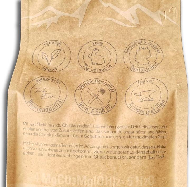 Actual product image Just Chalk 200g Chunky magnesium carbonate