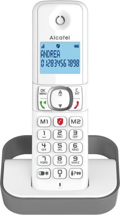 Produktbild Alcatel F860 DECT-Telefon Anrufer-ID Grau