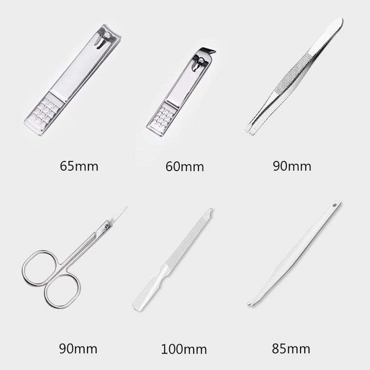 Actual product image JTI Manicure set - 10-piece stainless steel