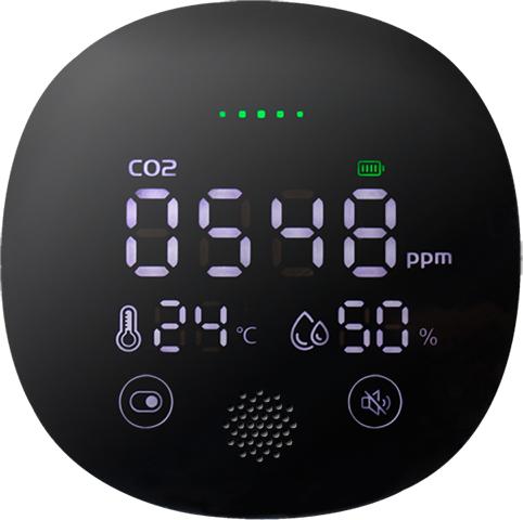 Productafbeelding LogiLink CO2-meter, temperatuur- en vochtigheidsindicator