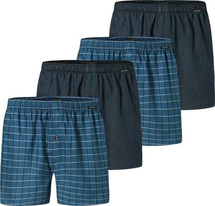 Produktbild Schiesser 4er Pack Web Boxershorts (6, L, 4er Pack)