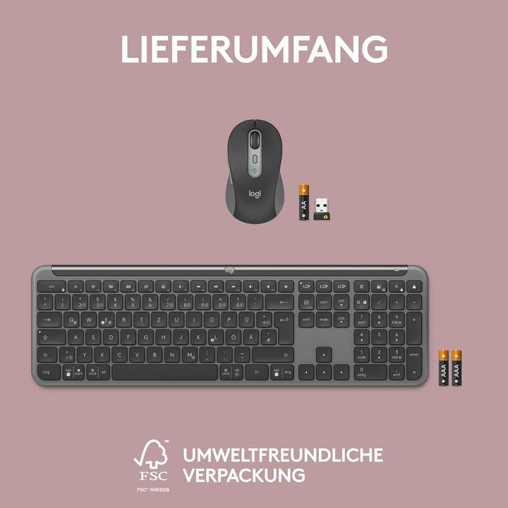 Image du produit Logitech Signature Slim Combo MK950 (DE, Sans fil)