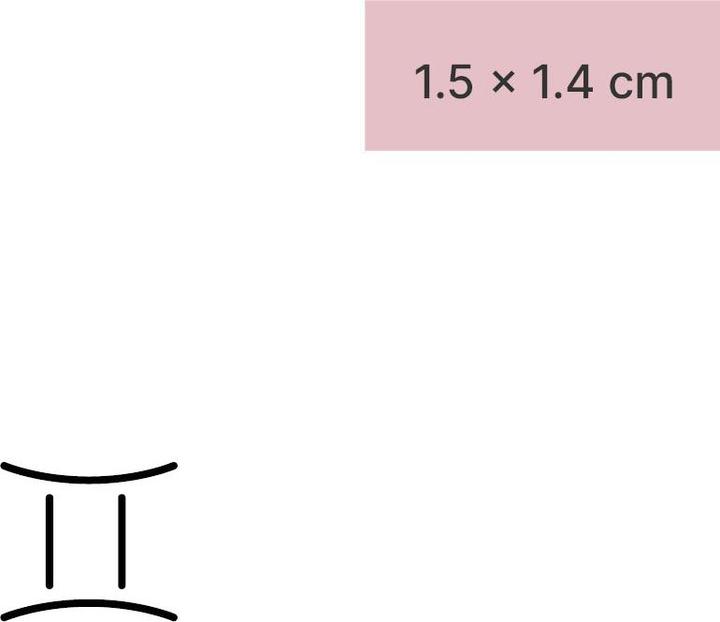 Produktbild minink Temporäres Tattoo – Sternzeichen Zwillinge