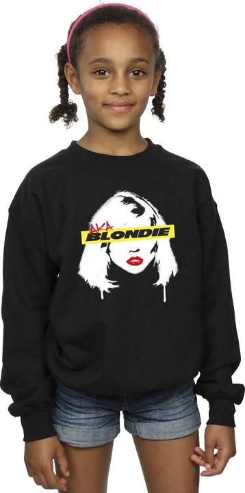 Blondie Face Graffiti Sweatshirt Mädchen