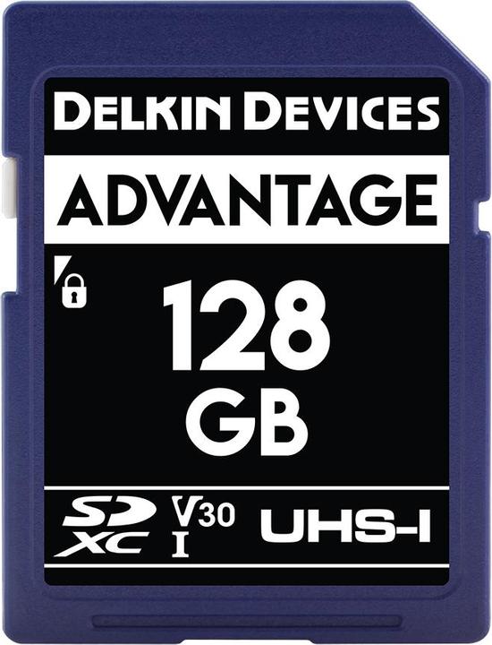 Delkin ADVANTAGE UHS-I (V30) 128GB R:100MB/s W:80MB/s (128 GB, SDXC, UHS-I)