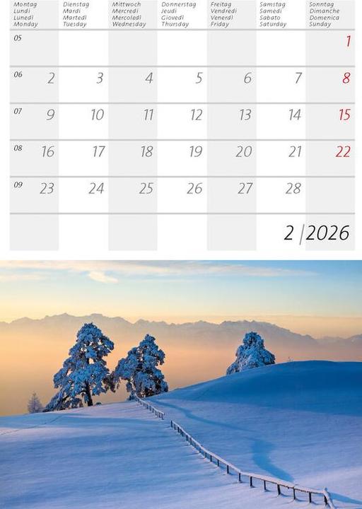 Immagine prodotto Kleiner Schweizer Kalender 2026 (Copertina rigida, Tedesco, Francese)