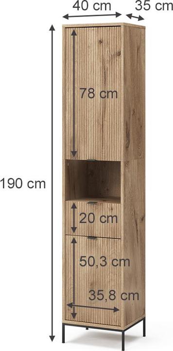 Actual product image Vicco Eliza (40 x 35 x 190 cm)