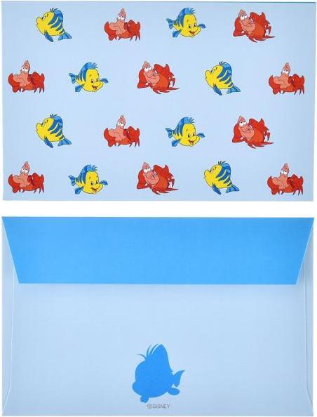 Immagine prodotto Disney Ariel, Flounder, Sebastian Nachrichtenkarte und Umschlag Set Mini (3 pz.)
