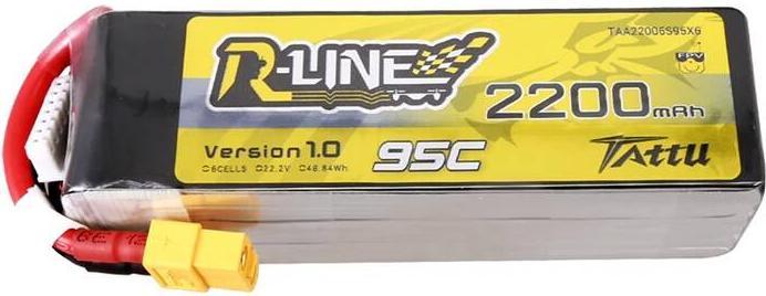 Produktbild Tattu Lipo R-Line  6S 95C XT60 (22.20 V, 2200 mAh)