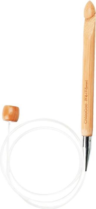Produktbild ChiaoGoo Tunesische Häkelnadel Bamboo (flexibel/mit Seil)