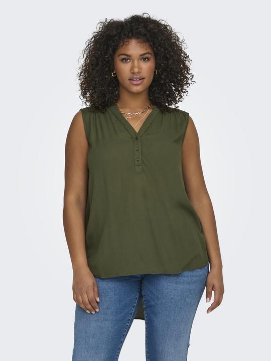 Produktbild Only Normal geschnitten V-Ausschnitt Curve Tank-Top Top (42)