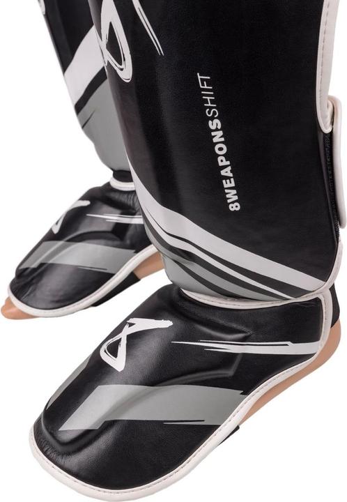 Actual product image 8Weapons Shin Guards, Shift, black-white, S (S)