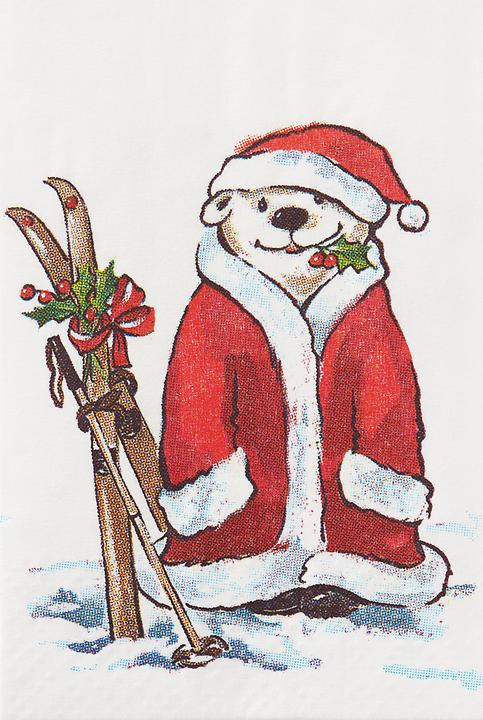 IHR Papiertaschentücher "Eisbär Santa"