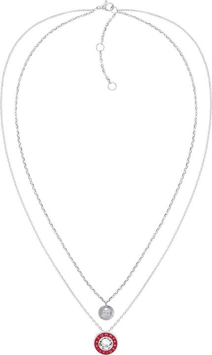 Tommy Hilfiger Layered Enamel Halskette (Emaille, Edelstahl, 50 cm)