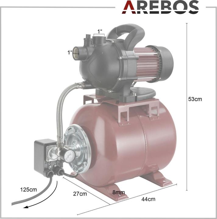 Produktbild Arebos Hauswasserwerk (Hauswasserpumpe)