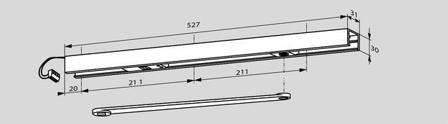 Image du produit Dormakaba Glissière G 96 EMF / K8 / K12 (Porte de chambre, Porte d'entrée, Porte en bois, Porte-fenêtre, Intérieur)