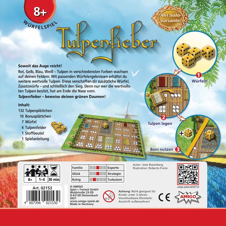 Actual product image Amigo Tulip fever, d from 8 years, 1-4 players, dice game, with solo variant (German)