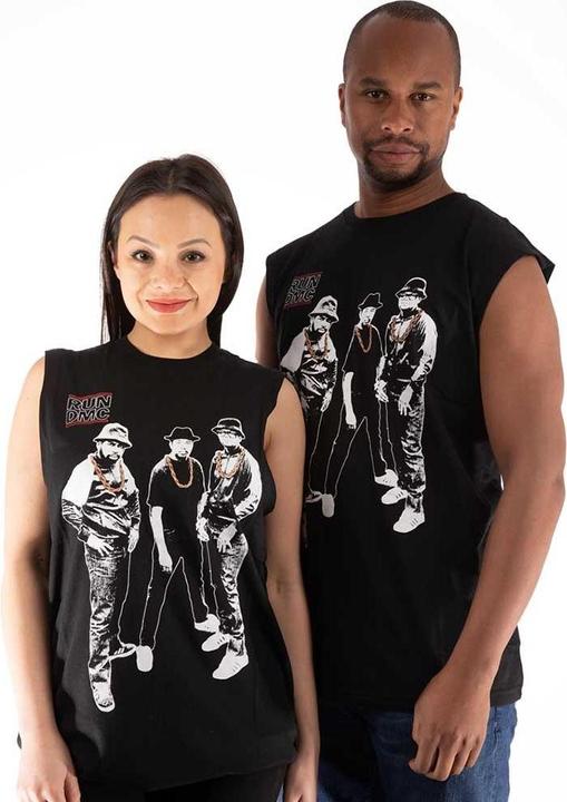Immagine prodotto Run DMC Canotta fotografica con catene d'oro per adulti unisex (S)