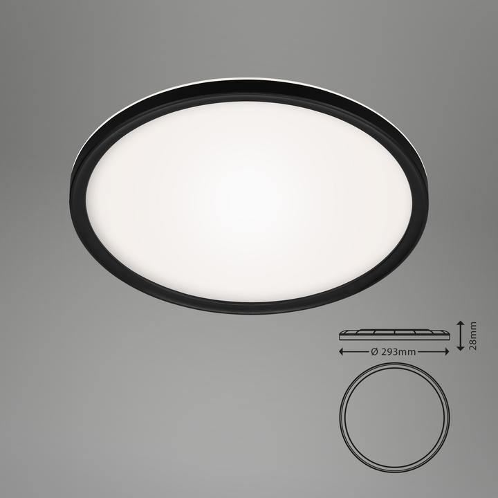 Immagine prodotto Briloner Pannello LED ultrapiatto con retroilluminazione LED, nero, 1xLED/18W (2400 lm)