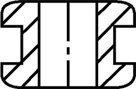 Produktbild HellermannTyton HELLERMANN Durchführungstülle HV1203-PVC-BK-M1 D=17,5/d=12,0/B=10,0/h=2,0/H6,8mm 633-02030 (20 mm, 1 Stk.)