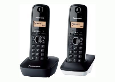 Panasonic WIRELESS TELEPHONE KX-TG1612SP1 WHITE/BLACK DUO