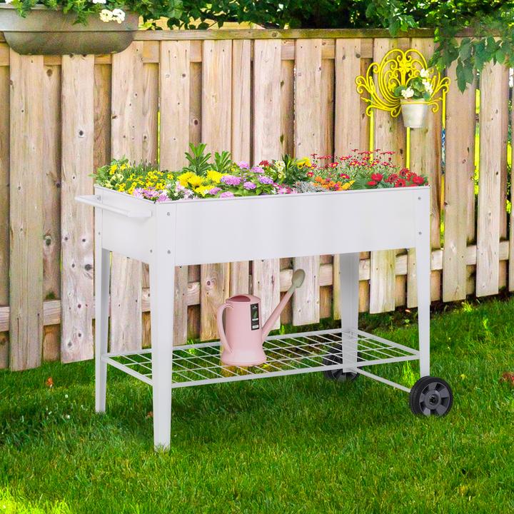 Image du produit Outsunny Mobiler Pflanzenwagen mit Stauraum