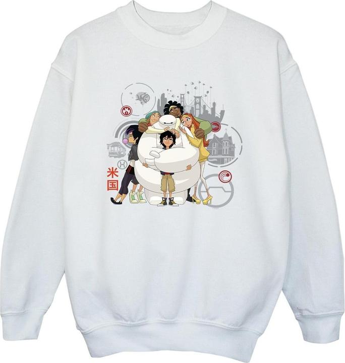 Produktbild Disney Big Hero 6 Baymax Group Hug Sweatshirt Mädchen (152, 158)