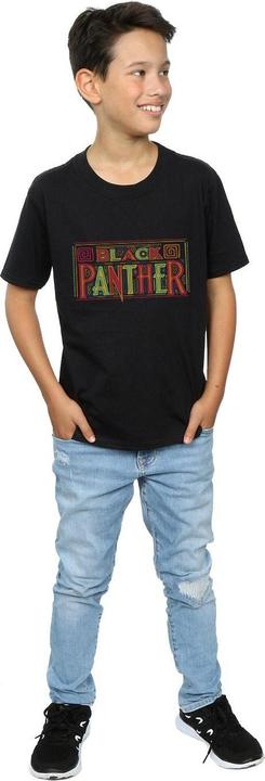 Actual product image Boys Black Panther Tribal Logo T-Shirt (152, 158)