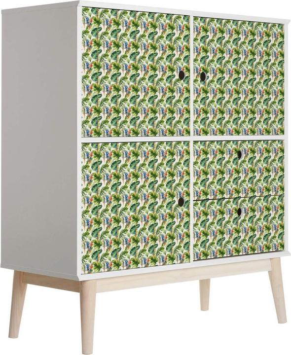 Image du produit Trenddeko Des perroquets dans la jungle (100 x 200 cm)