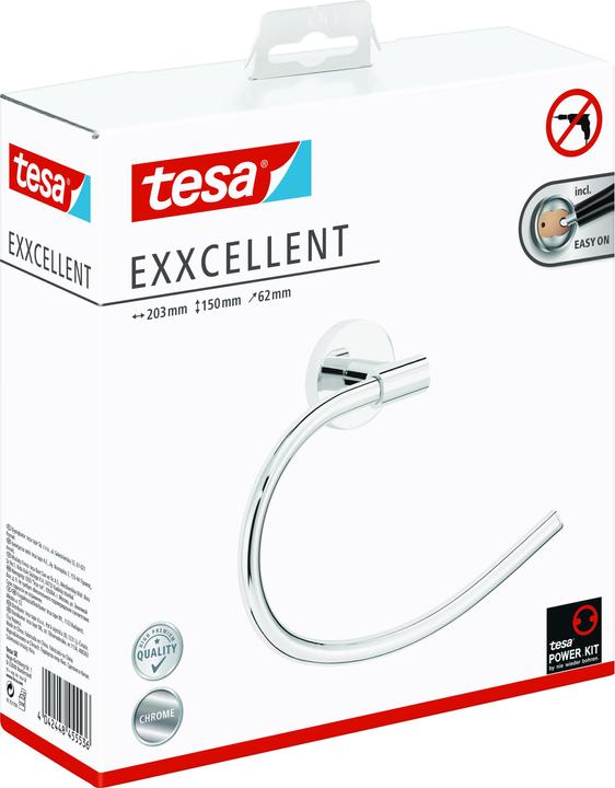 Produktbild tesa EXXCELLENT Handtuchring inkl. Klebelösung ohne Bohren
