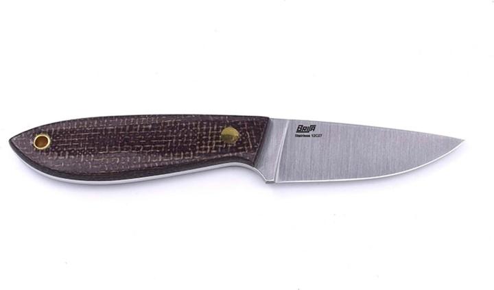 Actual product image Brisa Bobtail 80 Flat Bison Micarta Kydex (8 cm)