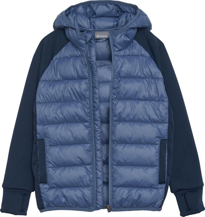 Immagine prodotto Color Kids Giacca in pile ibrida da bambino con cappuccio (140)