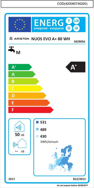 Energie-Label Ariston Nuos Evo