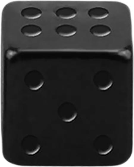 Image du produit Star Piercing Cube noir (sans laiton, Acier chirurgical 316L)