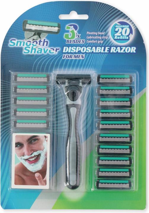 Smooth Shaver Rasierer 21-teilig für Herren