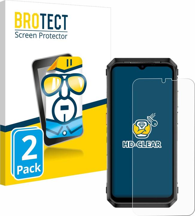 Productafbeelding BROTECT Schermbeschermer Clear (2 Stuk, Ulefone Power Armor 18T)