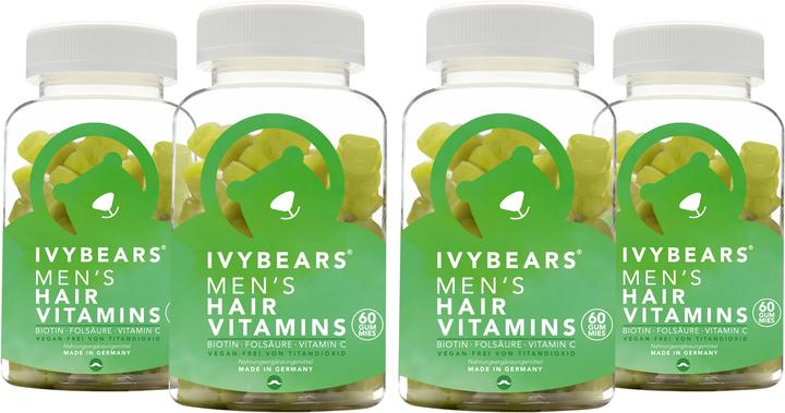 Actual product image IVYBears Men's HAIR 4 Pack (4 Piece, Gummies, 600 g)