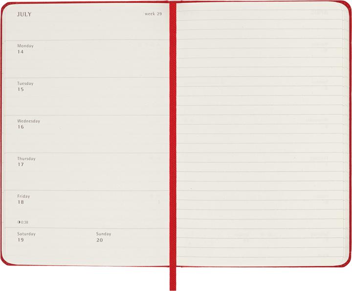 Produktbild Moleskine Notizkalender (Pocket, A6, Englisch)